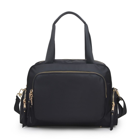 Sol And Selene Handbags - Sol and Selene Streetside Satchel in Black Nylon